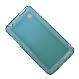 Чехол для Meizu M9 силиконовый матовый <голубой>