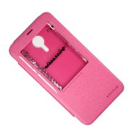 Чехол для Meizu MX5 (M575) флип боковой пластик-кожзам с окошком Nillkin Sparkle <розовый> ― Spb.OnlineBazar.su