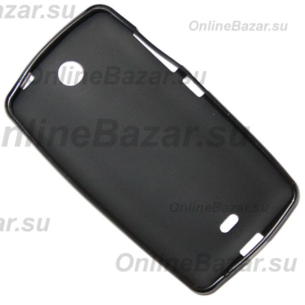Чехол для Microsoft 430 Lumia силиконовый матовый <черный> ― Spb.OnlineBazar.su