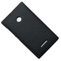 Чехол для Microsoft 435 Lumia Dual Sim задняя крышка пластик ребристый Nillkin <черный> ― Spb.OnlineBazar.su
