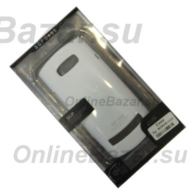 Чехол для Nokia 303 Asha задняя крышка пластик лакированный SGP Case Ultra Slider <белый> ― Spb.OnlineBazar.su
