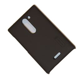 Чехол для Nokia 502 Asha Dual Sim задняя крышка пластик ребристый Nillkin <коричневый>