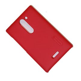 Чехол для Nokia 502 Asha Dual Sim задняя крышка пластик ребристый Nillkin <красный>