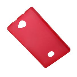 Чехол для Nokia 503 Asha Dual Sim силиконовый матовый <красный>