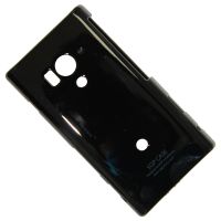 Чехол для Sony LT26w (Xperia Acro S) задняя крышка пластик лакированный SGP Case Ultra Slider <черный> ― Spb.OnlineBazar.su