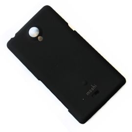 Чехол для Sony LT30 (Xperia T) задняя крышка пластиковый прорезиненный Moshi Case Soft Touch <черный>