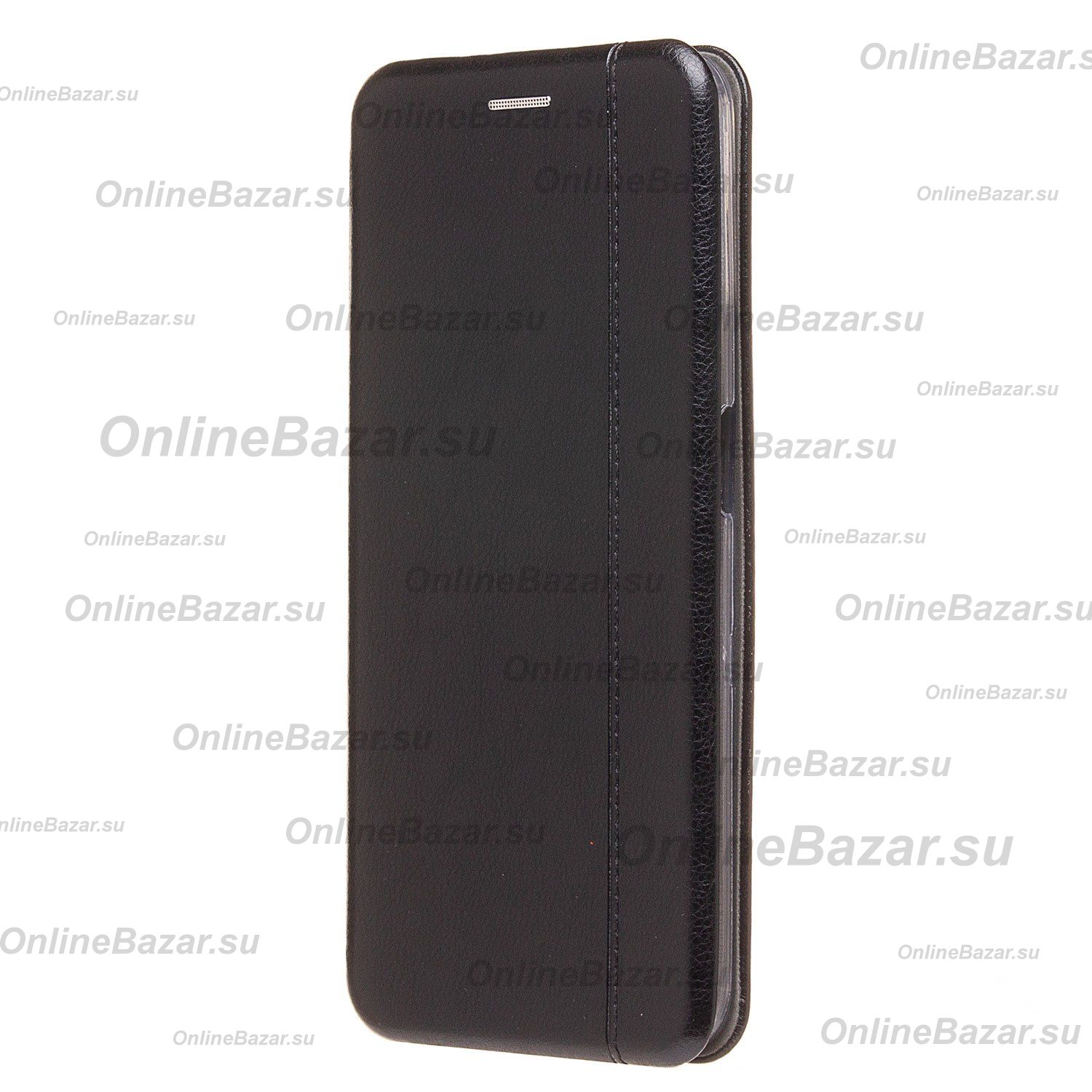 Чехол для Realme 8i флип боковой кожзам №3 <черный> ― Spb.OnlineBazar.su