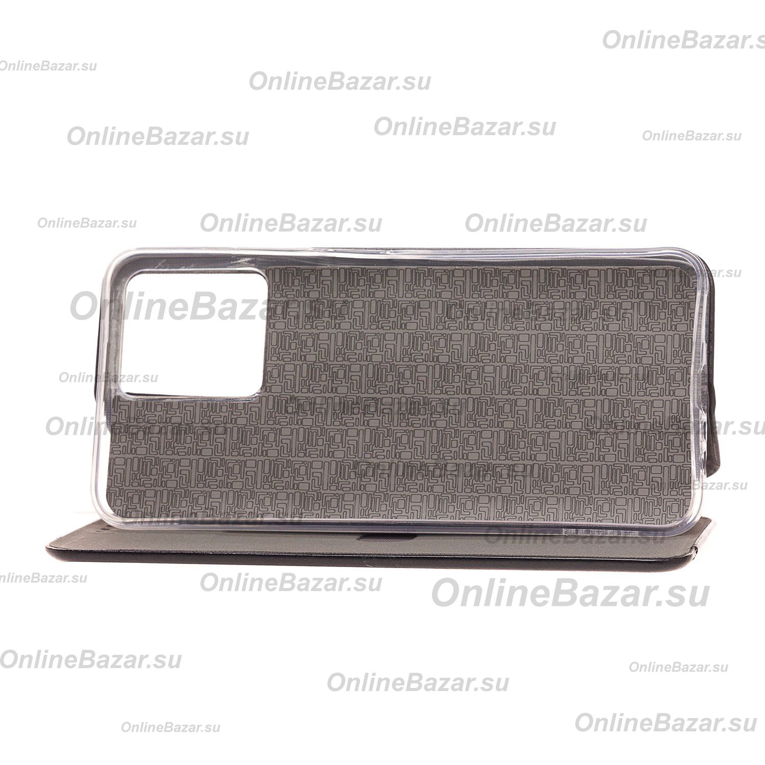 Чехол для Realme C30 флип боковой кожзам №3 <черный> ― Spb.OnlineBazar.su