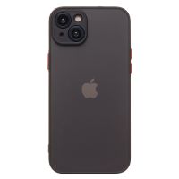 Чехол для Apple iPhone 15 Plus пластиковый с окантовкой <черный> ― Spb.OnlineBazar.su