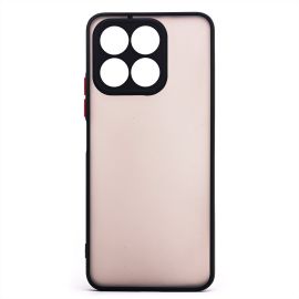 Чехол для Honor X8a (CRT-LX1) пластиковый с окантовкой <черный>