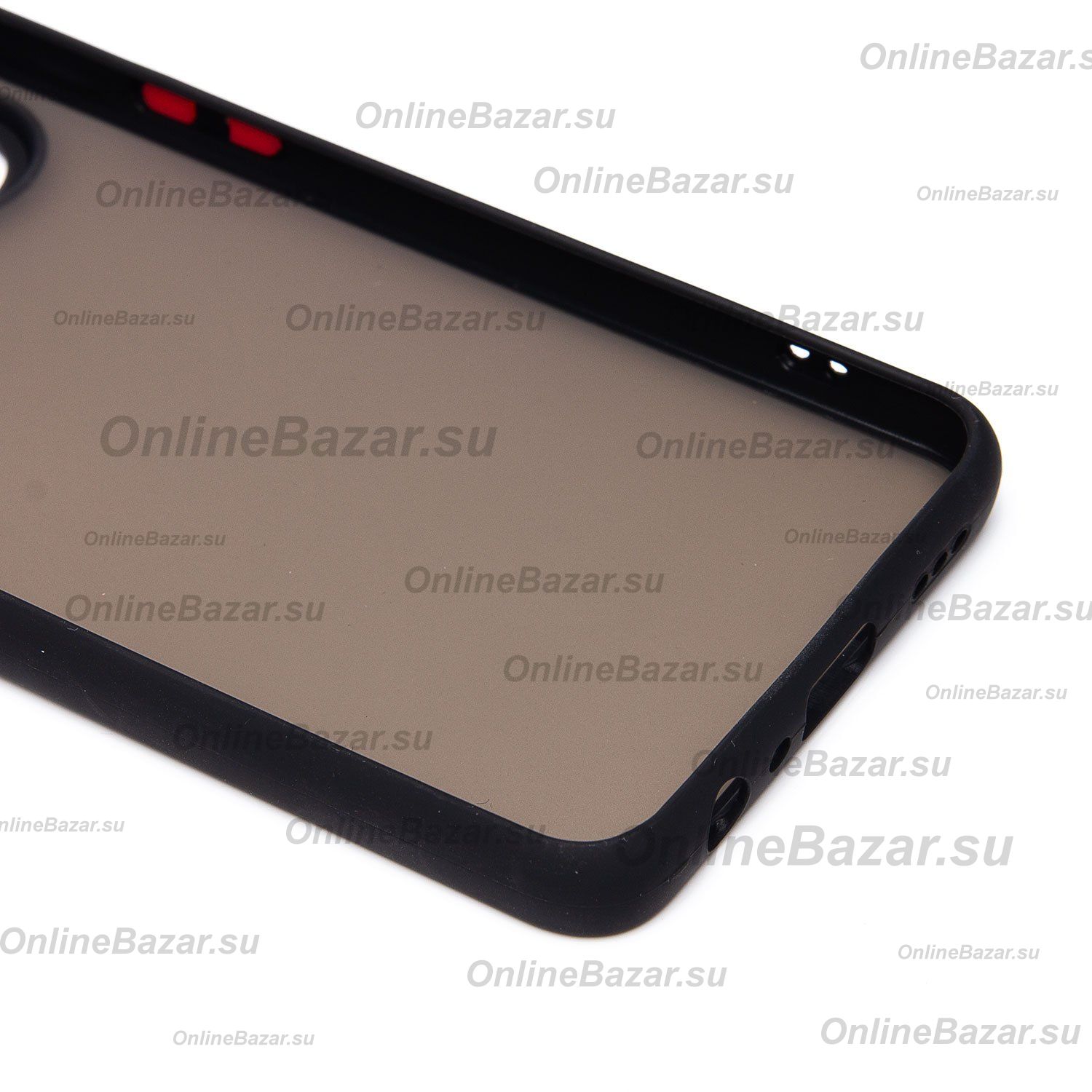 Чехол для Oppo Reno 8T 5G пластиковый с окантовкой <черный> ― Spb.OnlineBazar.su