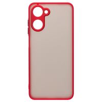 Чехол для Realme 10 пластиковый с окантовкой <красный> ― Spb.OnlineBazar.su
