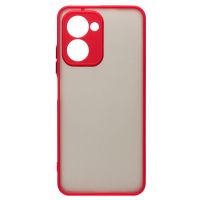 Чехол для Realme C33 пластиковый с окантовкой <красный> ― Spb.OnlineBazar.su