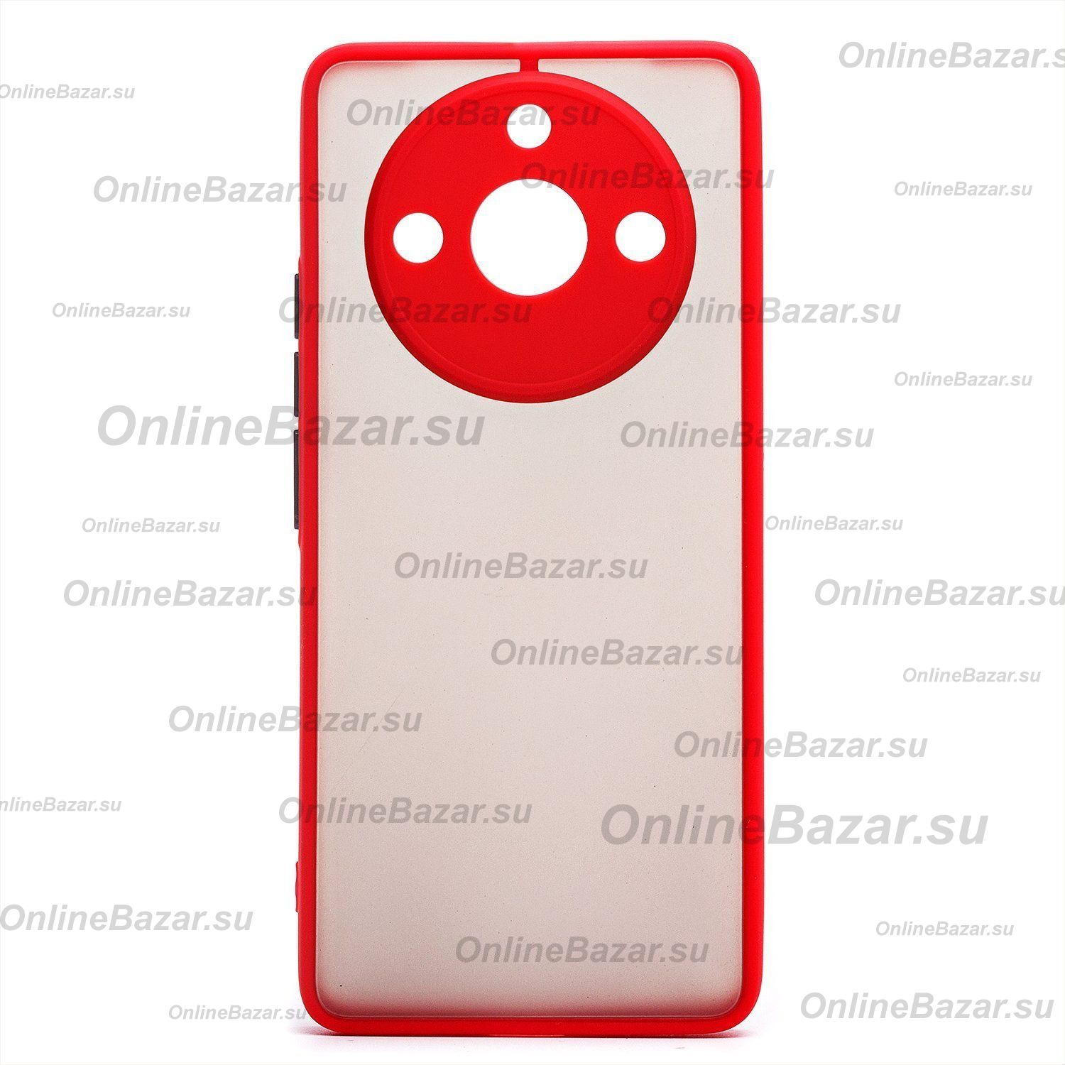 Чехол для Realme 11 Pro+ 5G пластиковый с окантовкой <красный> ― Spb.OnlineBazar.su