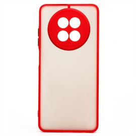 Чехол для Realme 12 5G пластиковый с окантовкой <красный>