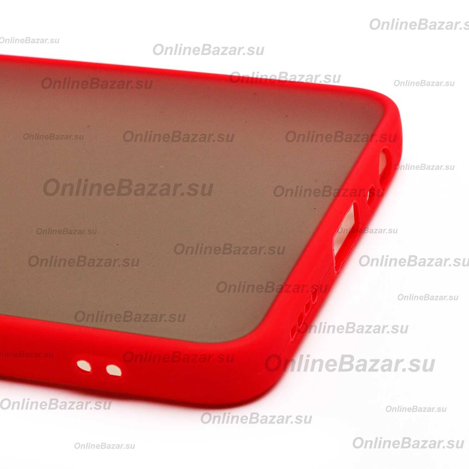 Чехол для Realme 12 5G пластиковый с окантовкой <красный> ― Spb.OnlineBazar.su