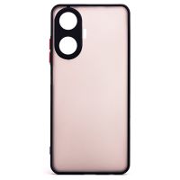 Чехол для Realme RMX3710 пластиковый с окантовкой <черный> ― Spb.OnlineBazar.su