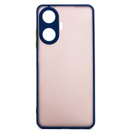 Чехол для Realme C55 пластиковый с окантовкой <синий>