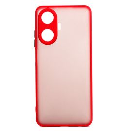 Чехол для Realme C55 пластиковый с окантовкой <красный>