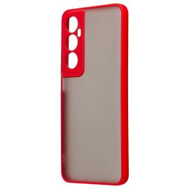 Чехол для Realme C65 пластиковый с окантовкой <красный>