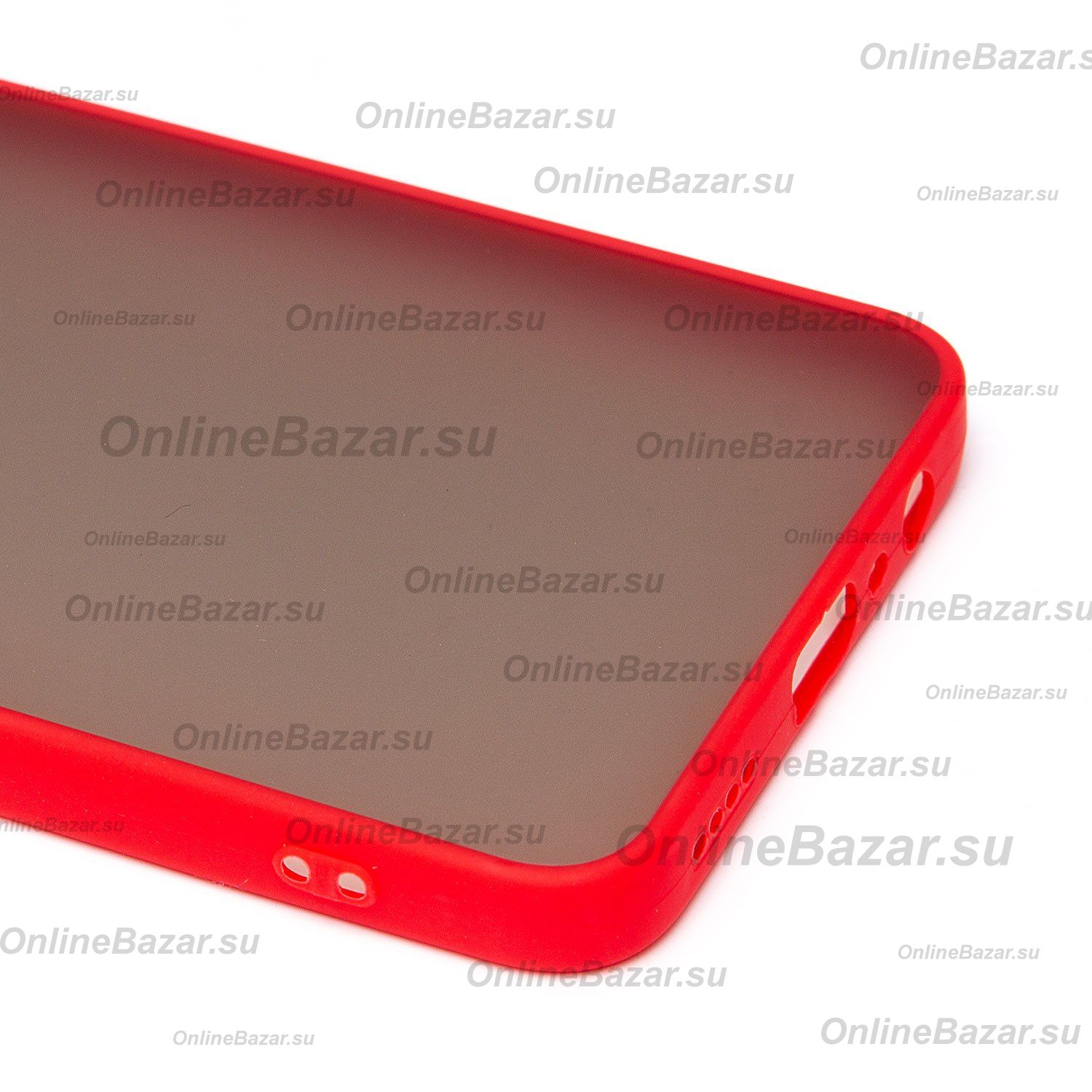Чехол для Realme C65 пластиковый с окантовкой <красный> ― Spb.OnlineBazar.su
