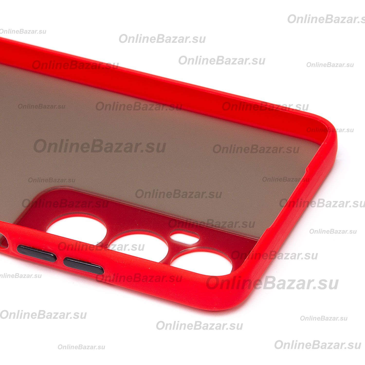 Чехол для Realme C65 пластиковый с окантовкой <красный> ― Spb.OnlineBazar.su