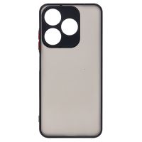 Чехол для Tecno Spark 10C (KI5k) пластиковый с окантовкой <черный> ― Spb.OnlineBazar.su