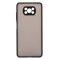 Чехол для Xiaomi M2007J20CG пластиковый с окантовкой <черный> ― Spb.OnlineBazar.su