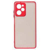 Чехол для Xiaomi 22101320G пластиковый с окантовкой <красный> ― Spb.OnlineBazar.su
