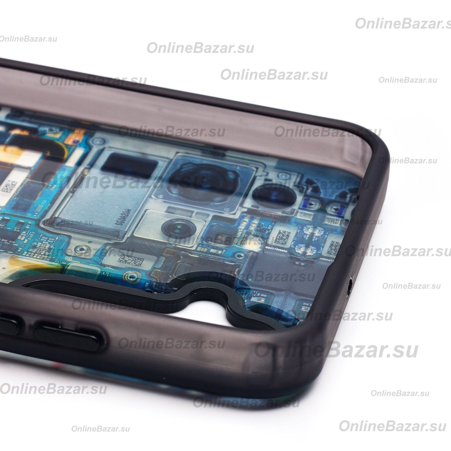 Чехол для Samsung SM-A057F (Galaxy A05s) пластиковый (рис. 088) <голубой> ― Spb.OnlineBazar.su