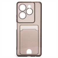 Чехол для Infinix Hot 40 (X6836) силиконовый с картхолдером №2 <черный> ― Spb.OnlineBazar.su