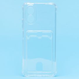 Чехол для Oppo CPH2579 силиконовый с картхолдером №2 <прозрачный>