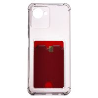 Чехол для Realme C30 силиконовый с картхолдером №2 <черный> ― Spb.OnlineBazar.su
