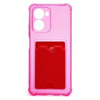 Чехол для Realme C33 силиконовый с картхолдером №2 <розовый> ― Spb.OnlineBazar.su
