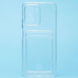 Чехол для Realme C33 силиконовый с картхолдером №2 <прозрачный>