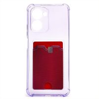 Чехол для Realme C33 силиконовый с картхолдером №2 <фиолетовый> ― Spb.OnlineBazar.su