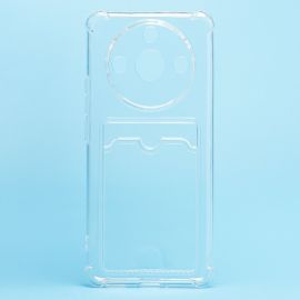 Чехол для Realme 11 Pro 5G силиконовый с картхолдером №2 <прозрачный>