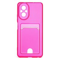 Чехол для Realme RMX3890 силиконовый с картхолдером №2 <розовый> ― Spb.OnlineBazar.su