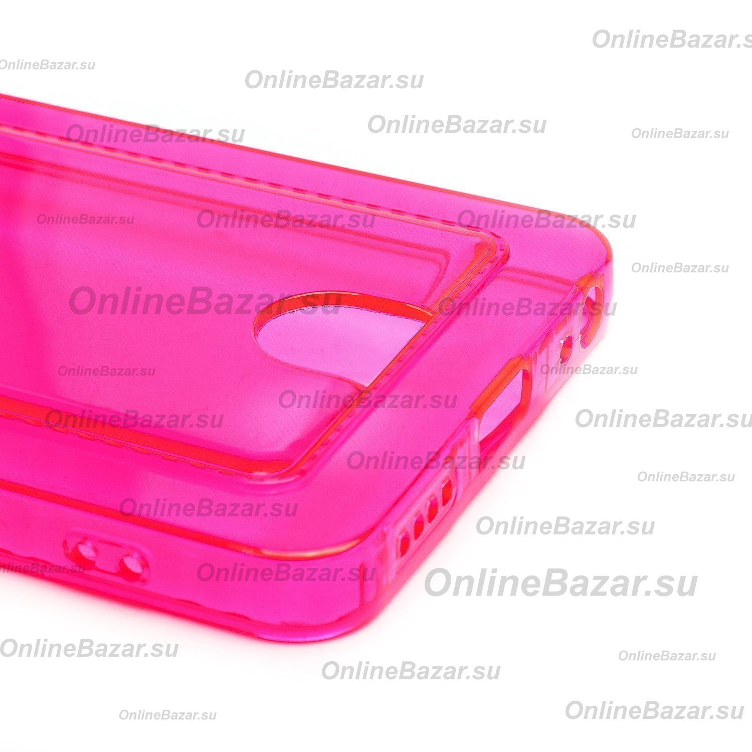 Чехол для Realme RMX3890 силиконовый с картхолдером №2 <розовый> ― Spb.OnlineBazar.su