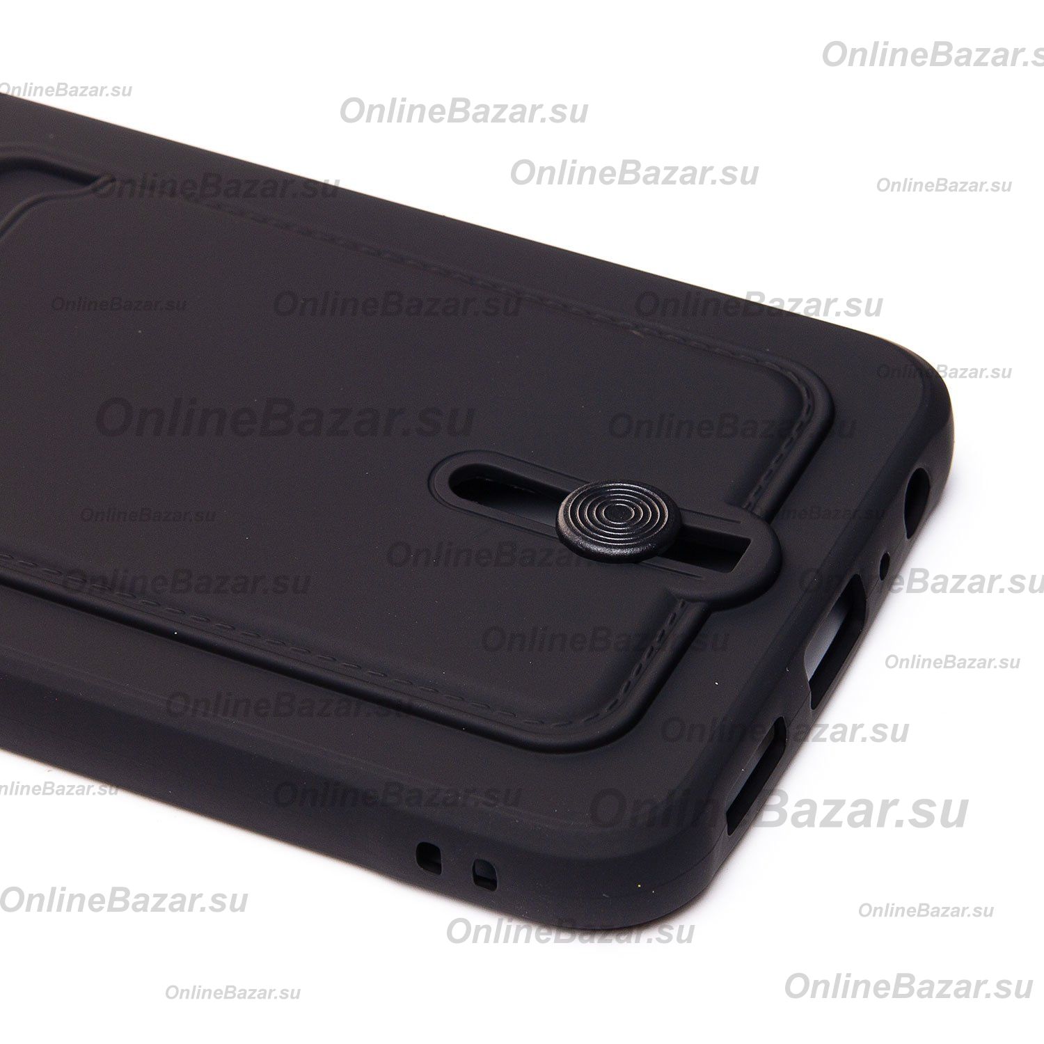 Чехол для Samsung SM-A057F (Galaxy A05s) силиконовый с картхолдером №4 <черный> ― Spb.OnlineBazar.su