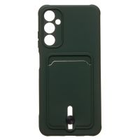 Чехол для Samsung SM-A057F (Galaxy A05s) силиконовый с картхолдером №4 <зеленый> ― Spb.OnlineBazar.su