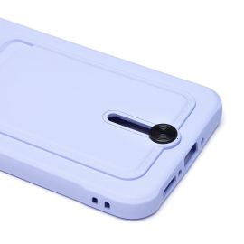 Чехол для Samsung SM-A346E (Galaxy A34 5G) силиконовый с картхолдером №4 <светло-фиолетовый>