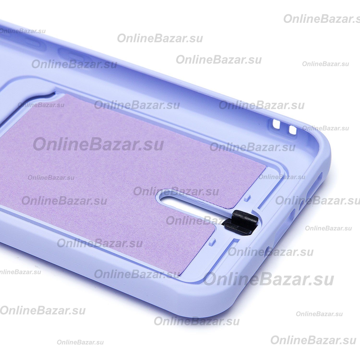 Чехол для Samsung SM-A346E (Galaxy A34 5G) силиконовый с картхолдером №4 <светло-фиолетовый> ― Spb.OnlineBazar.su