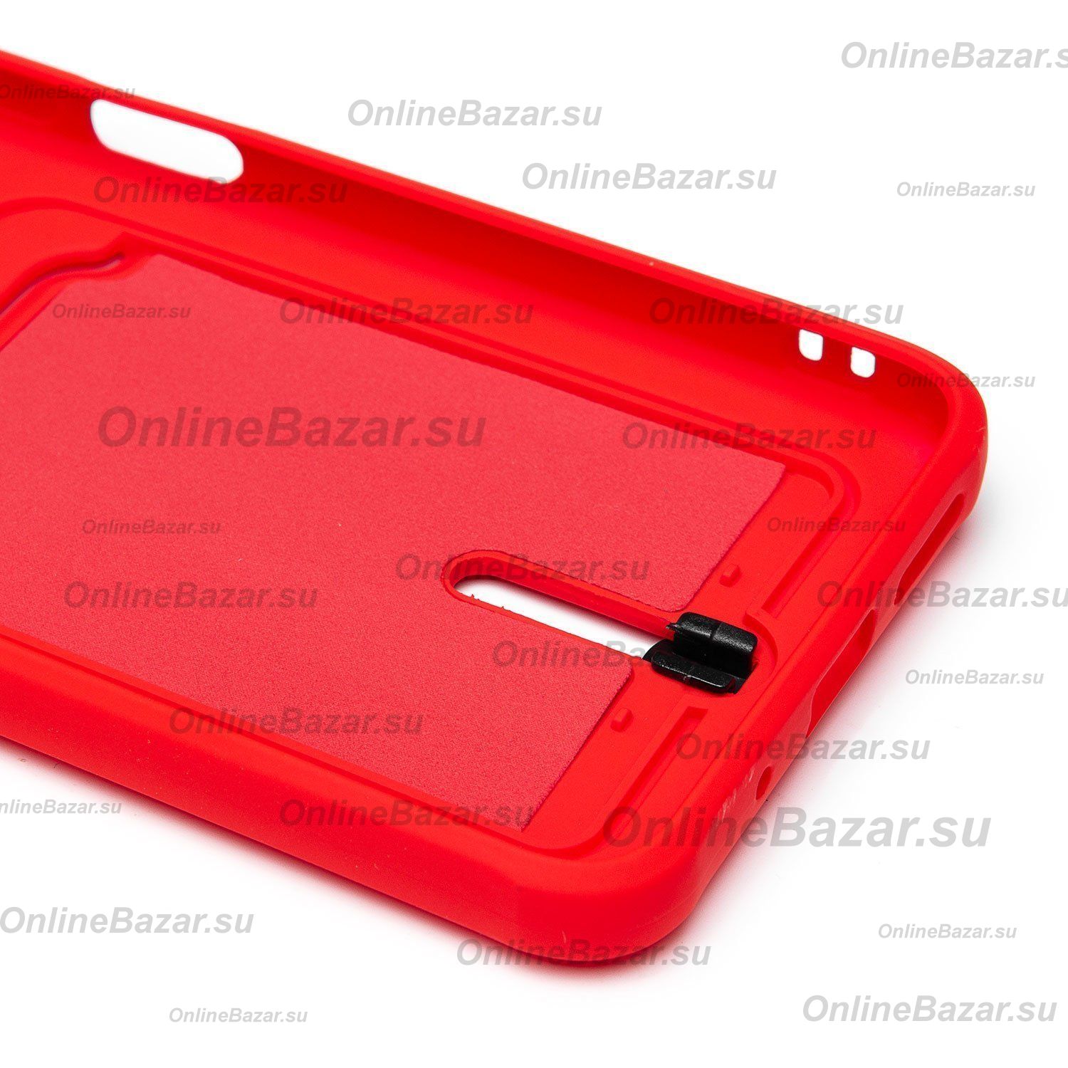 Чехол для Xiaomi 23053RN02Y силиконовый с картхолдером №4 <красный> ― Spb.OnlineBazar.su