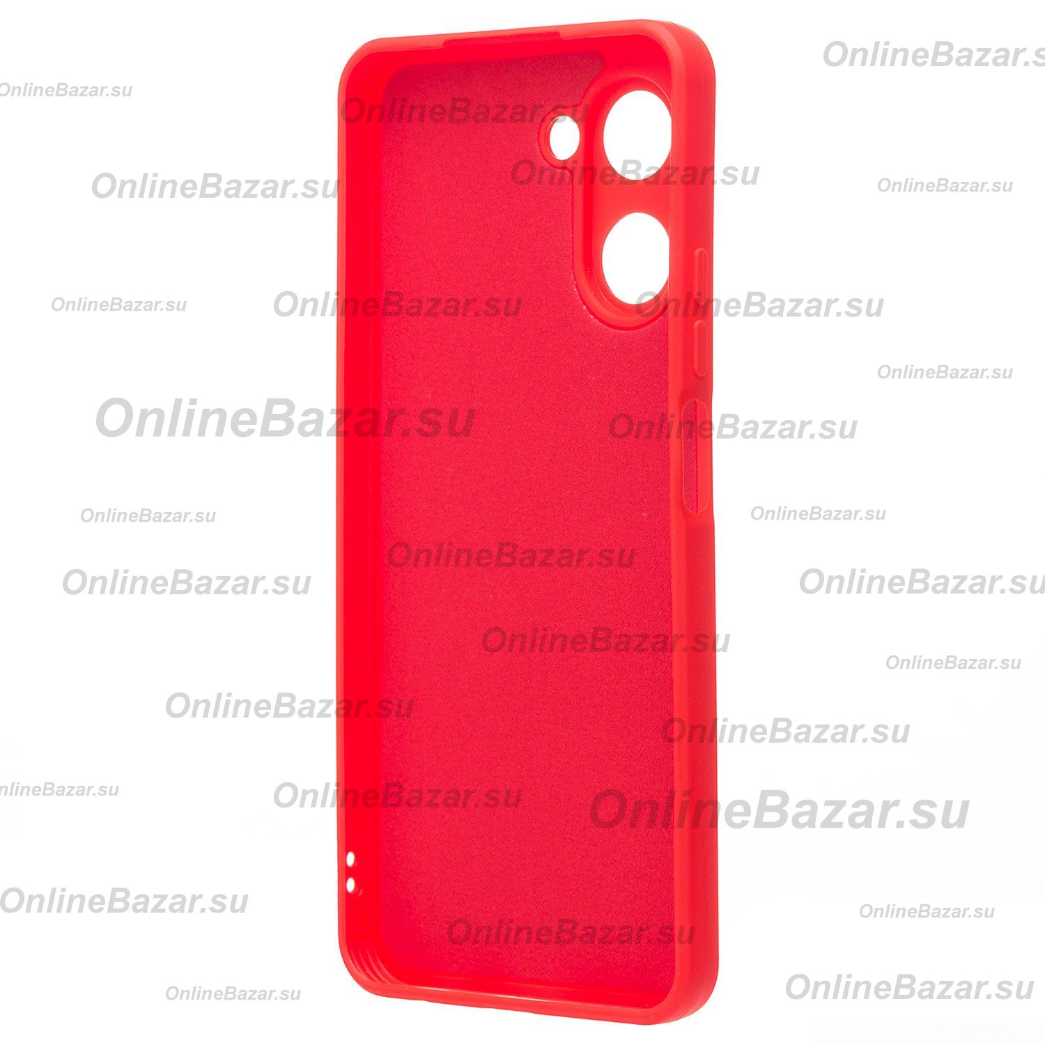 Чехол для Realme C33 силиконовый матовый №8 <красный> ― Spb.OnlineBazar.su