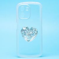 Чехол для Realme C33 силиконовый с попсокетом сердце <прозрачный> ― Spb.OnlineBazar.su