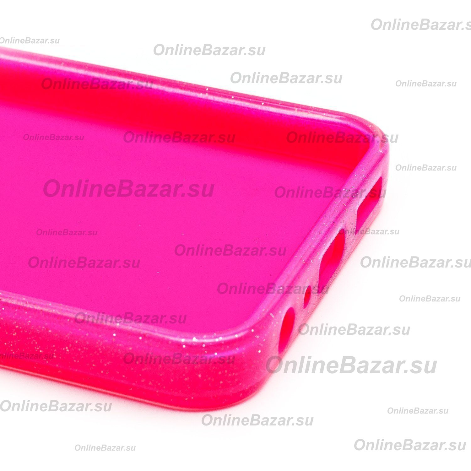 Чехол для Samsung SM-A057F (Galaxy A05s) силиконовый с блестками №3 <розовый> ― Spb.OnlineBazar.su