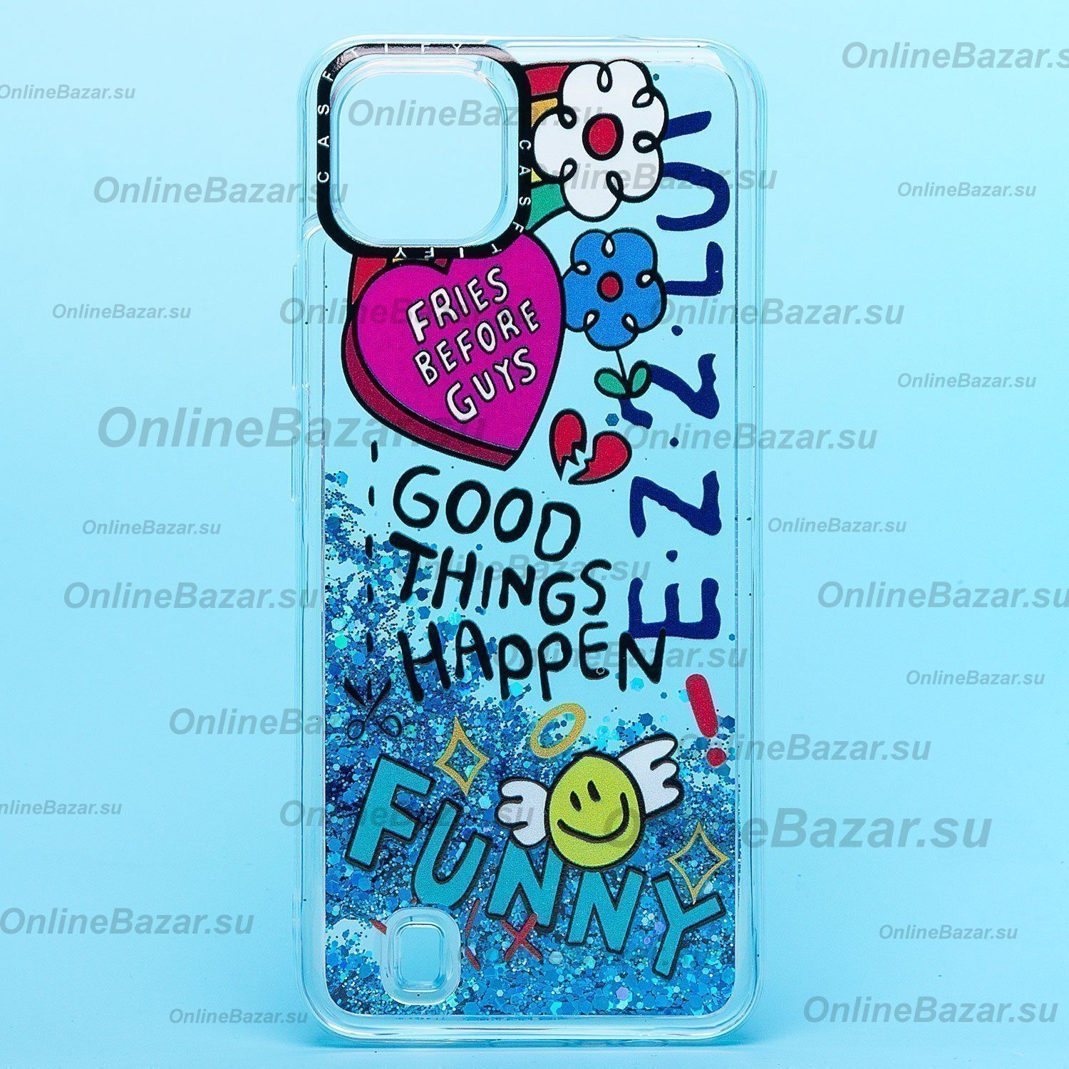 Чехол для Realme C20  силиконовый (рис. 334/003) ― Spb.OnlineBazar.su