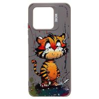 Чехол для Xiaomi 220333QNY силиконовый (рис. 335/тигр) <серый> ― Spb.OnlineBazar.su