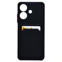 Чехол для Realme C61 силиконовый с картхолдером №9 <черный> ― Spb.OnlineBazar.su